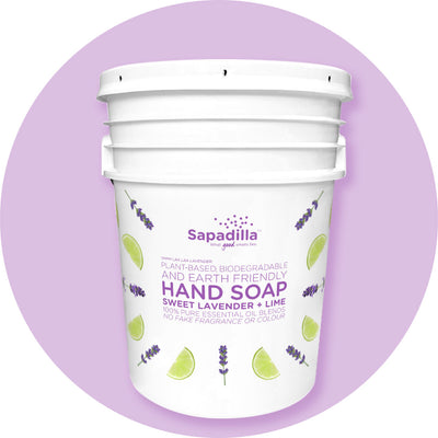 Sapadilla Sweet Lavender + Lime HAND SOAP - 5 GALLON BULK PAIL