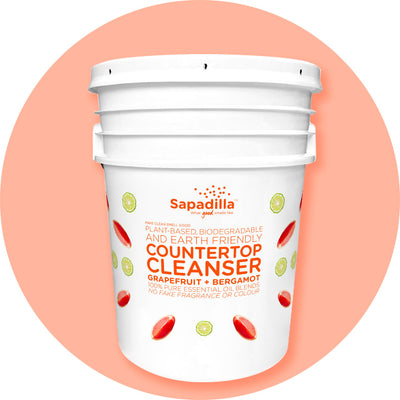 Sapadilla Grapefruit + Bergamot COUNTERTOP CLEANSER - 5 GALLON BULK PAIL