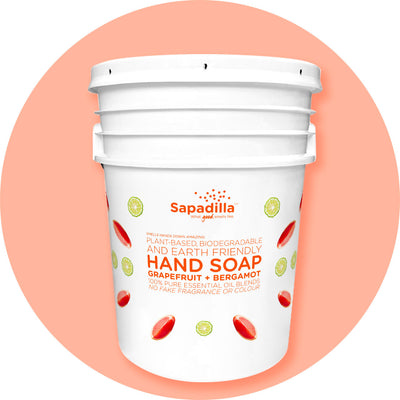 Sapadilla Grapefruit + Bergamot HAND SOAP - 5 GALLON BULK PAIL