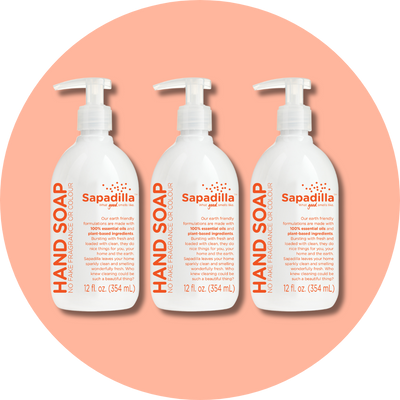Sapadilla Grapefruit + Bergamot HAND SOAP 3 PACK