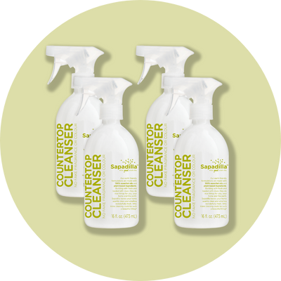 Sapadilla Rosemary + Peppermint COUNTERTOP CLEANSER 4 PACK