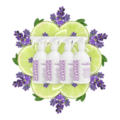 Sapadilla Sweet Lavender + Lime COUNTERTOP CLEANSER 4 PACK