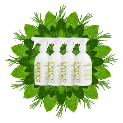 Sapadilla Rosemary + Peppermint COUNTERTOP CLEANSER 4 PACK
