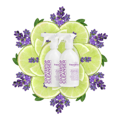 Sapadilla Sweet Lavender + Lime COUNTERTOP CLEANSER 2 PACK